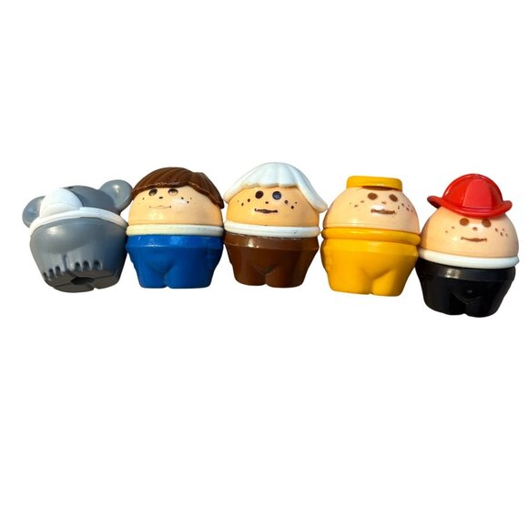 Vintage Little Tikes Toddle Tots Little People Set Of 5 - Picture 1 of 7